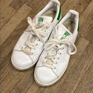 adidas White and Green Sneakers
